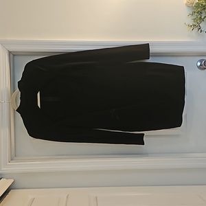 Black long sleeve cocktail dress size L never worn